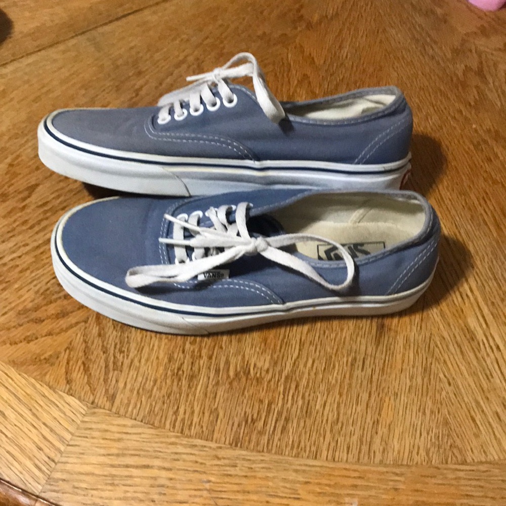 Light blue vans size 7 men’s women’s 8 1/2